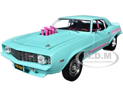 1969 Chevrolet Camaro Z/28 Light Blue with Pink Stripes \
