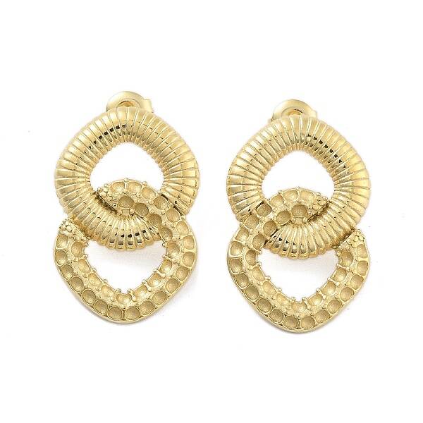 Ion Plating(IP) 304 Stainless Steel Stud Earrings