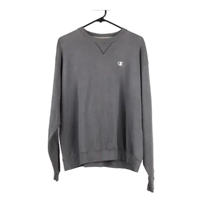 Champion Sweatshirt - Large Grey Cotton Blend
