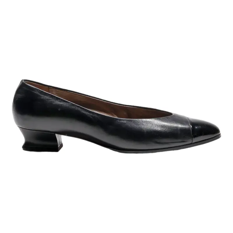 BALLY Ballet Shoes Black Leather Womens UK 5