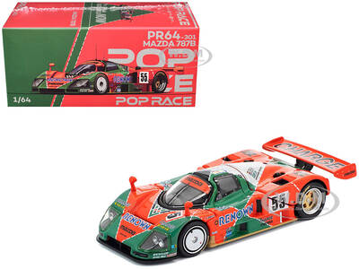 Mazda 787B #55 Johnny Herbert - Volker Weidler - Bertrand Gachot Mazdaspeed Winner 24 Hours of Le Mans (1991) 1/64 Diecas...