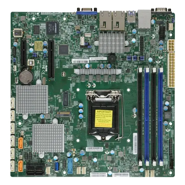 Supermicro X11SSH-CTF | Socket LGA1151 Intel C236 Chipset Micro-ATX System Board (Motherboard) Supports Celeron/Pentium/Core ...