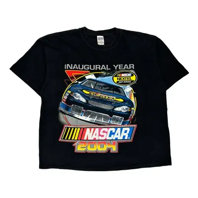 Gildan Nascar T-Shirt - 2XL Black Cotton