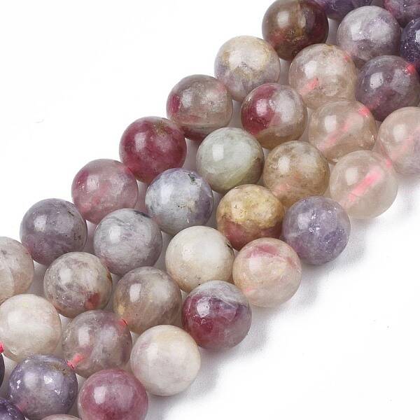 Natural Purple Red Tourmaline  Beads Strands