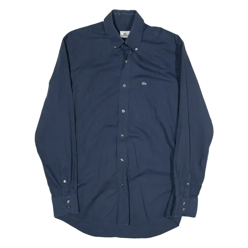 LACOSTE Mens Shirt Blue Long Sleeve M