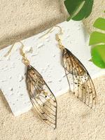 Wing Design Dangle Earrings, 2024 New Style Fashionable Jewelry for Women, Daily Clothing Decor, Trendy All-match & Exquisite...