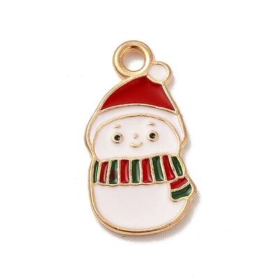 Christmas Theme Alloy Enamel Pendants