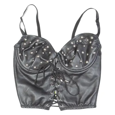 USA Womens Corset Black Sleeveless S
