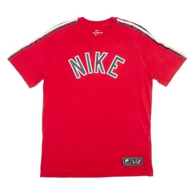 NIKE Air Mens T-Shirt Red Crew Neck M