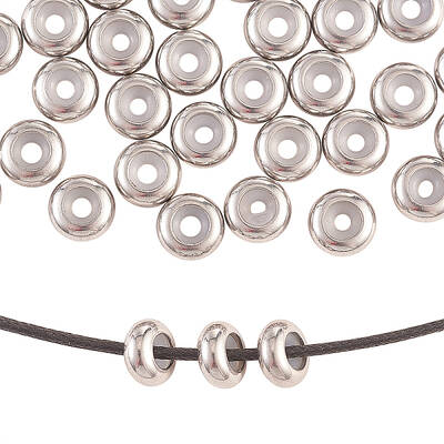 50Pcs 304 Stainless Steel Beads