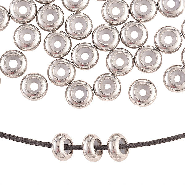 50Pcs 304 Stainless Steel Beads