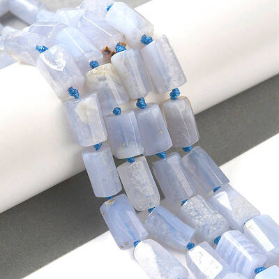 Natural Blue Lace Agate Beads Strands