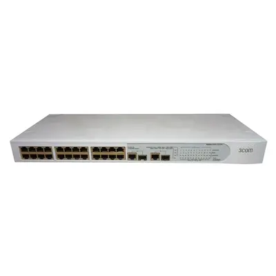 3C16475CS-ME 3Com 2226 24 x RJ-45 Ports 10/100Base-TX + 2 x GE RJ-45 Ports Layer 2 Managed Rack-mountable Fast Ethernet Netwo...