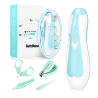 Electric Nail Trimmer, Battery-Powered Nail File Clippers with 4 Green Nail Care Set for Toenails Fingernails Polishing Trimm...