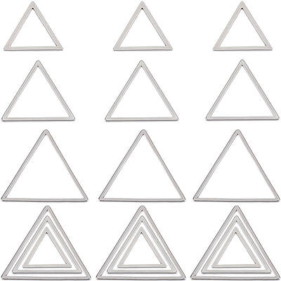 60Pcs 3 Sizes 304 Stainless Steel Linking Ring
