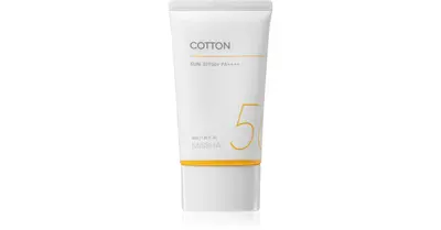 Missha All Around Safe Block Cotton Sun SPF 50+ sunscreen for sensitive and allergic skin 50 ml