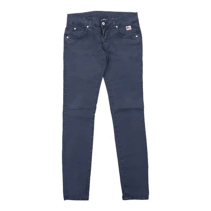 Roy Rogers Skinny Jeans - 32W UK 8 Blue Cotton