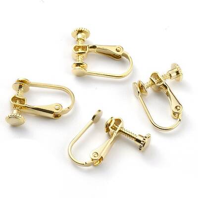 Brass Clip-on Earring Findings
