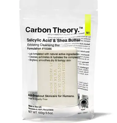 Carbon theory Salicylic Acid & Shea Butter Exfoliating Cleansing Bar - 100.0g