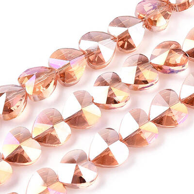 Electroplate Glass Beads Strands