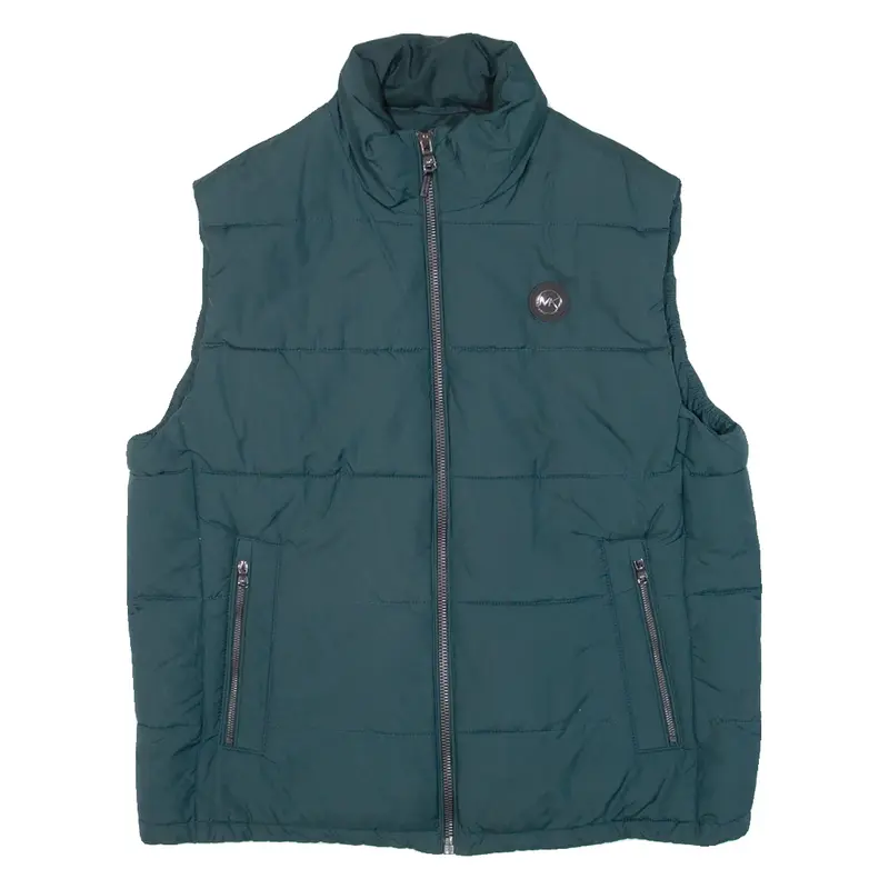 MICHAEL KORS Womens Puffer Gilet Green L