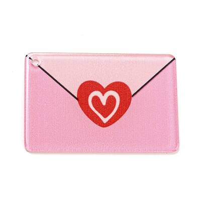 Valentine's Day Theme Opaque Acrylic Pendants