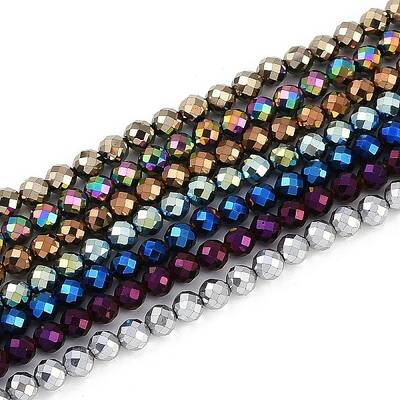 Electroplated Synthetic Non-magnetic Hematite Beads Strands
