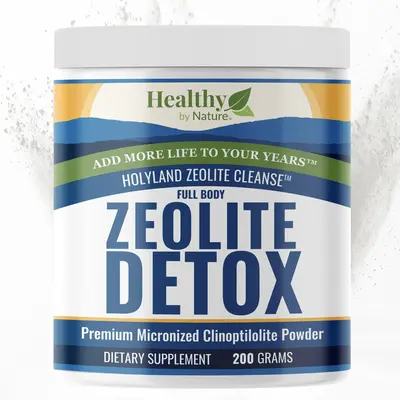 Healthy by Nature HolyLand Zeolite Cleanse - 200 Gram Clinoptilolite Micronized Powder for Full Body Detox & Clear Thinking