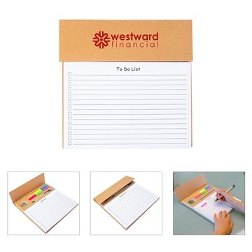 50 Promotional Rogers Desktop Notepad & Organizer - 100 Sheets