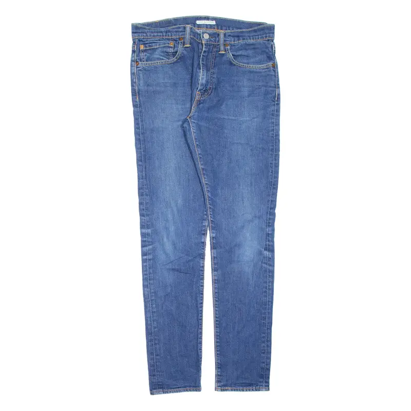 LEVI'S 512 Jeans Mens Blue Slim Tapered Stone Wash W32 L34