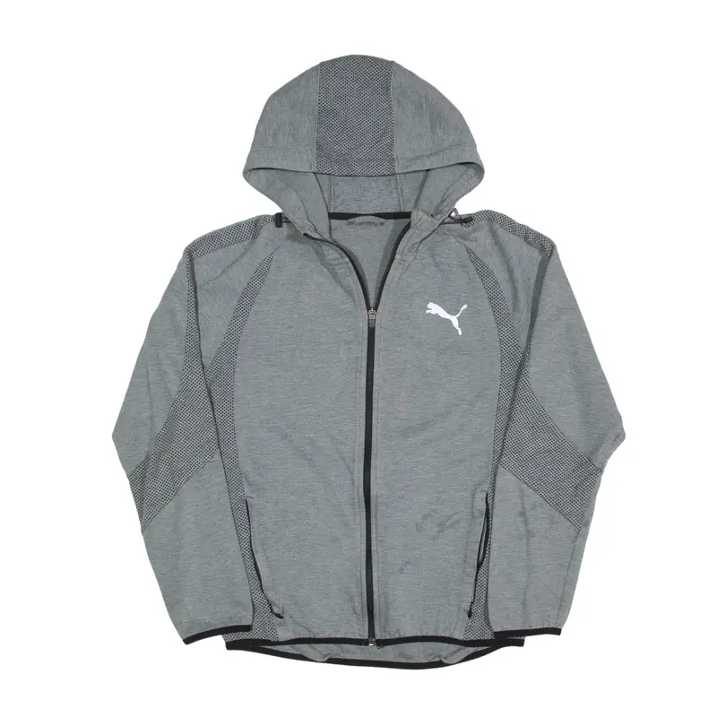 PUMA Hoodie Grey Full Zip Mens M