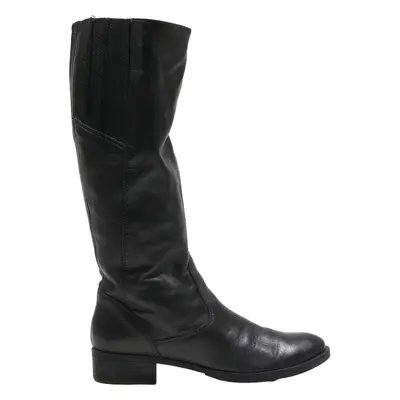 GEOX High Boots Black Leather Womens UK 4