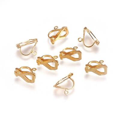304 Stainless Steel Clip-on Earring Findings