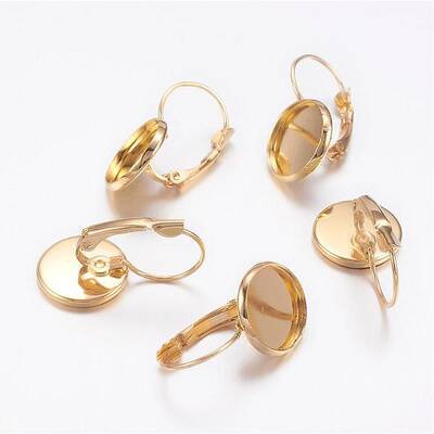 Brass Leverback Earring Findings