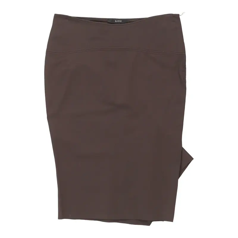 Gucci Mini Skirt - 31W UK 12 Brown Cotton | Size: UK 12