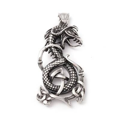 Tibetan Style 304 Stainless Steel Pendants