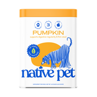 Native Pet Pumpkin Powder for Dogs - Rich in Fiber Supplement Powder