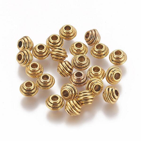 Tibetan Style Alloy Spacer Beads