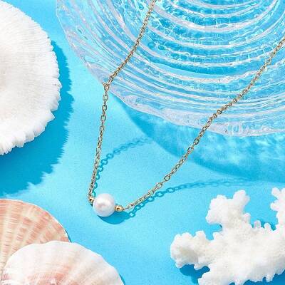 Natural Cultured Freshwater Pearl Pendant Necklaces