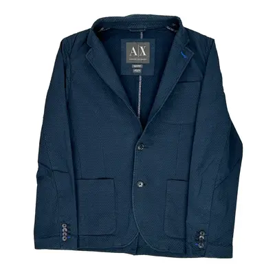 Italian Fabric Armani Exchange Blazer - Small Navy Polyester Blend