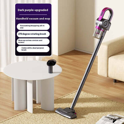 Mites Instrument Three-in-one Wireless Handheld Large Suction Vacuum Cleaner | Color: SK004 Purple | Specifications: English ...