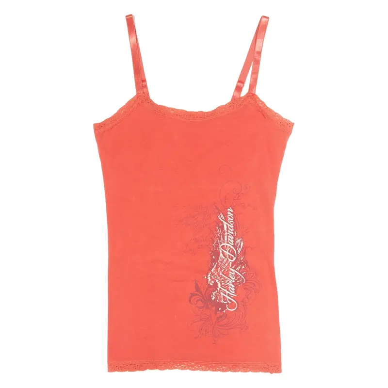 HARLEY DAVIDSON Womens Vest Pink Sleeveless S