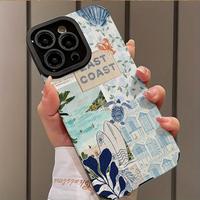 Turtle Pattern Phone Case, Shockproof Phone Protective Cover, Phone Accessory Compatible with iPhone 16 15 14 13 12 11 Plus P...
