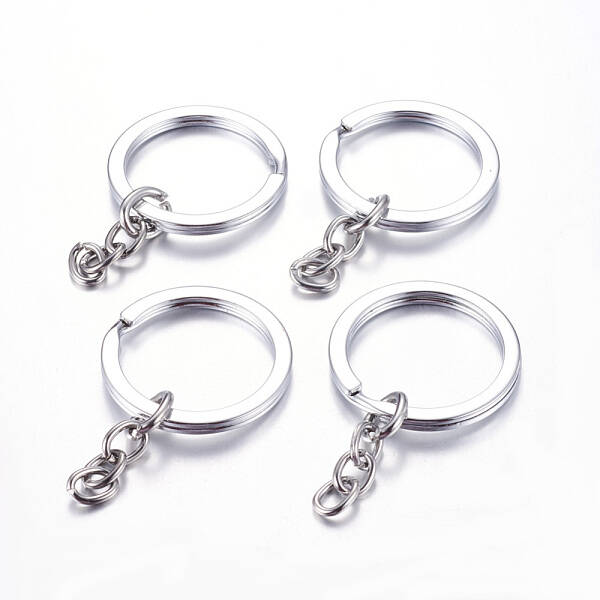Alloy Split Key Rings