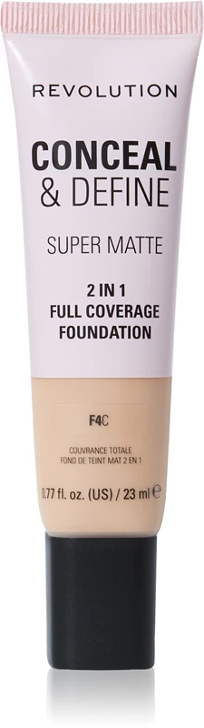 Makeup Revolution Conceal & Define Mattifying Foundation Color F4C 23 ml