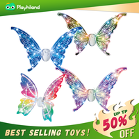 Light Up Fairy Wings for Girls - LED Butterfly Wings with Music for Kids Aged 3 4 5 6 7+ Costume, Birthday Christmas Party Co...
