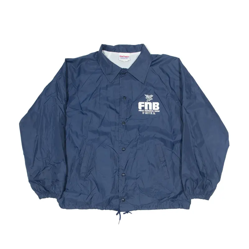HARTWELL Coach Jacket Blue Nylon Mens L
