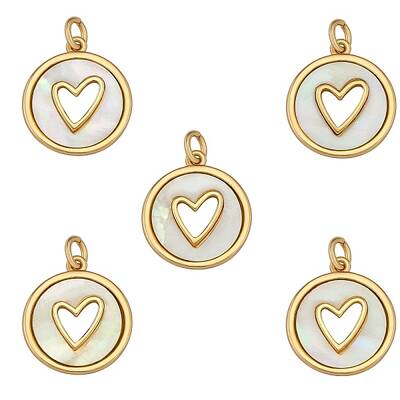 Real 18K Gold Plated Brass Pendants