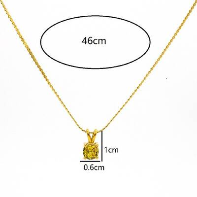 Real 18K Gold Plated Stainless Steel Pendant Necklaces