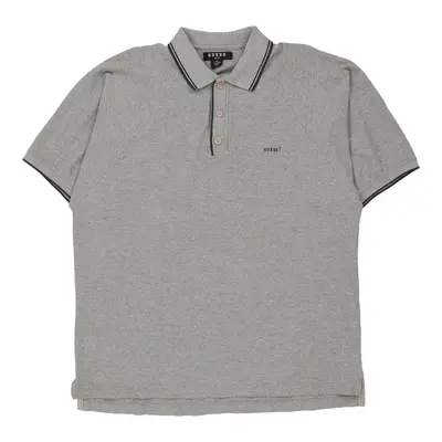 Golf Guess Polo Shirt - XL Grey Cotton